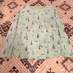 Blue Paris justice long sleeve shirt